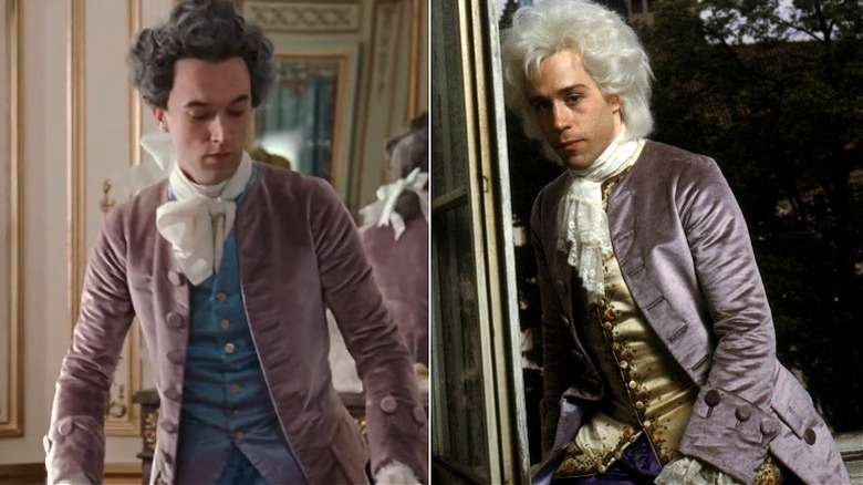 A Marie Antoinette (2005) extra and Mozard in Amadeus (1984) in lilac coats
