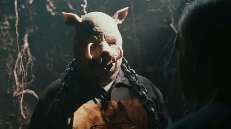 Piglet preparing to slaughter the innocent in Piglet (2025)