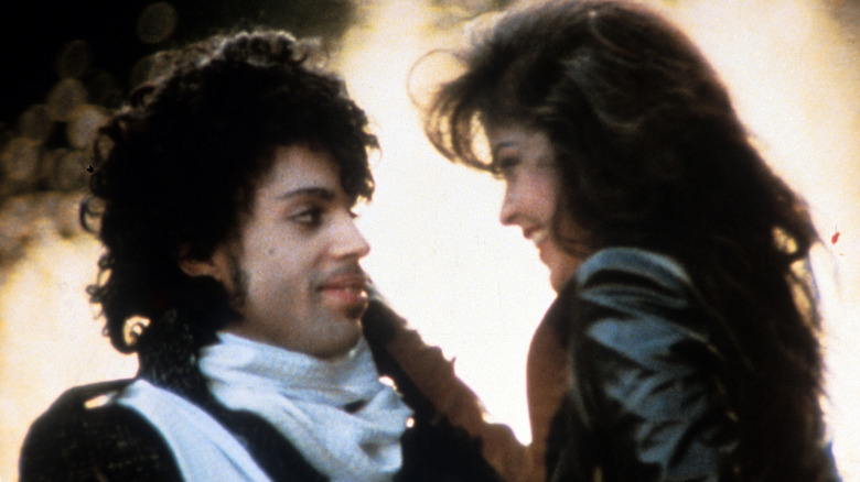 The Kid and Apollonia embracing in Purple Rain