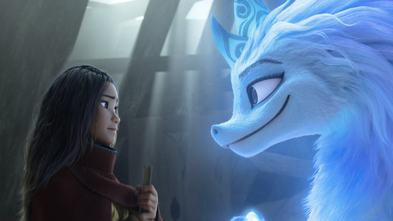 Raya meets Sisu in Raya and the Last Dragon (2021)