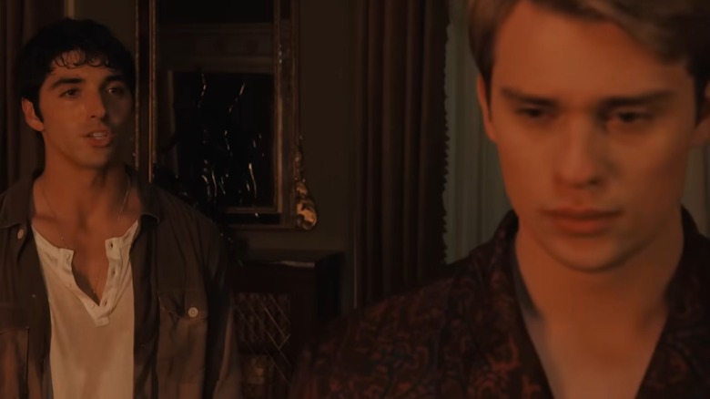 Henry tearfully talking to Alex in Red, White, & Royal Blue (2023)