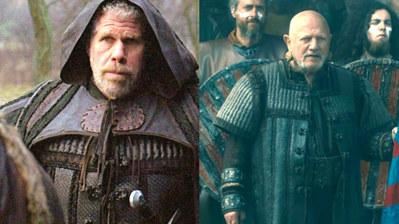Felson of Season of the Witch (2011) and King Olaf of Vikings (2017) wear leather armor