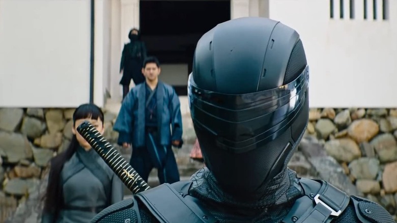 Snake Eyes leaving for a mission in "Snake Eyes: G.I. Joe Origins" (2021)