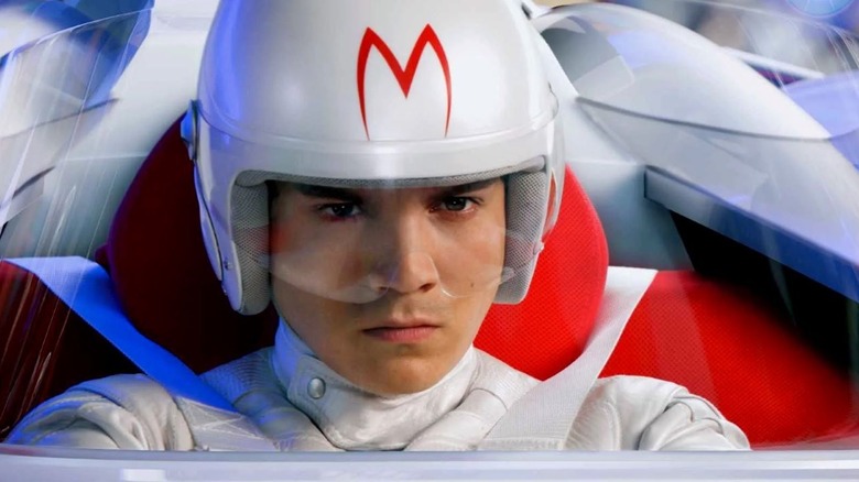 Speed Racer runs the race track in "Speed Racer" (2008)
