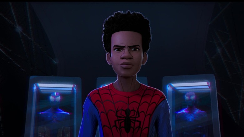 Miles Morales in Spider-Man costume from "Spider-Man: Into the Spider-Verse"