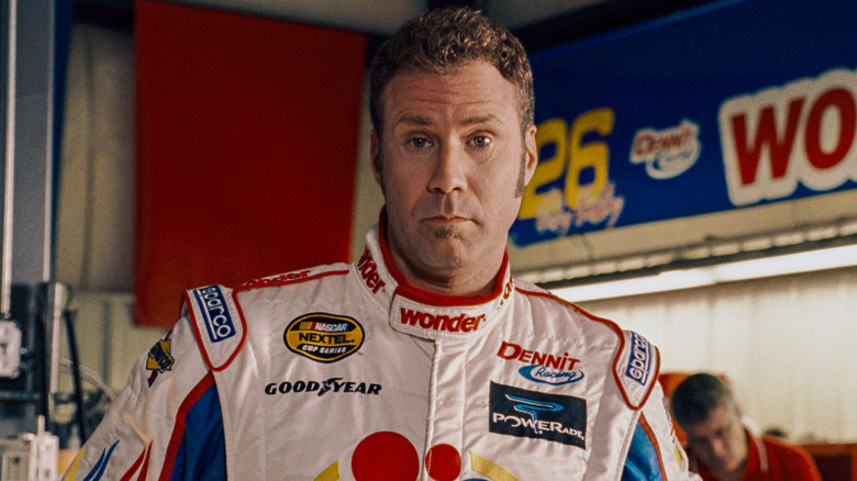 Ricky Bobby poses for a photo in "Talladega Nights: The Ballad of Ricky Bobby" (2006)