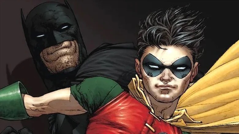 Bruce and Damian Wayne as Batman and Robin