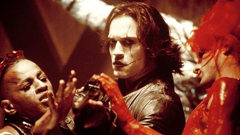 The Crow surrounded by dancers in "The Crow: City of Angels" (1996)