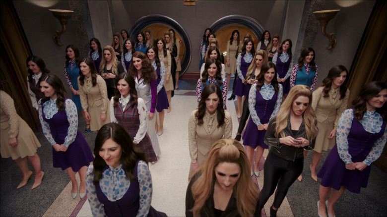 All the Janets gathered together in "The Good Place" (2016-2020)