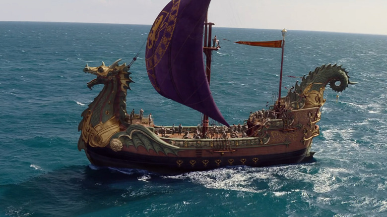 The Dawn Treader shown from a distance in "The Voyage of the Dawn Treader" (2010)