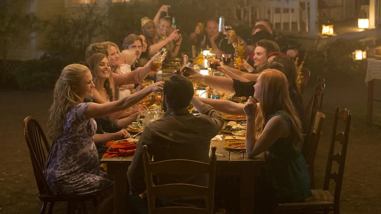 Sookie and friends toast the future in "True Blood"