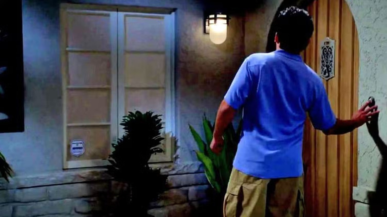 "Charlie" rings the doorbell in "Two and a Half Men"