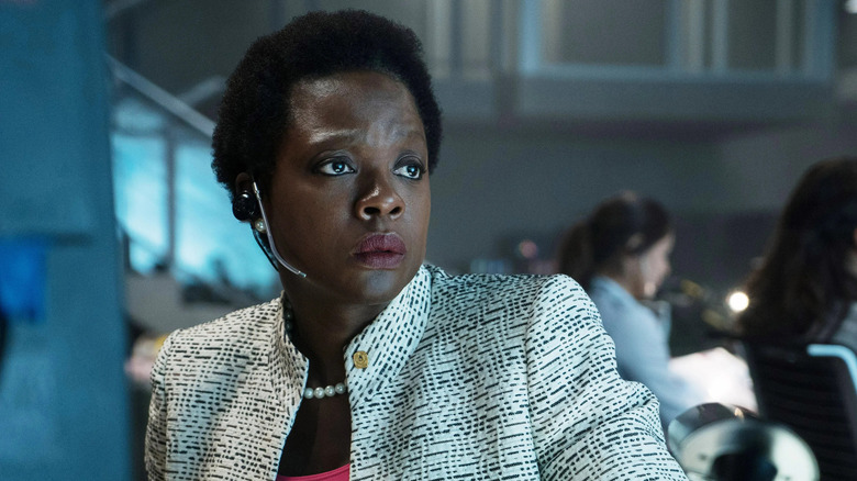 Amanda Waller is taken aback in The Suicide Squad