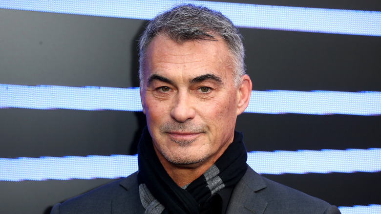 Chad Stahelski smiling at the red carpet premiere of "Ballerina"