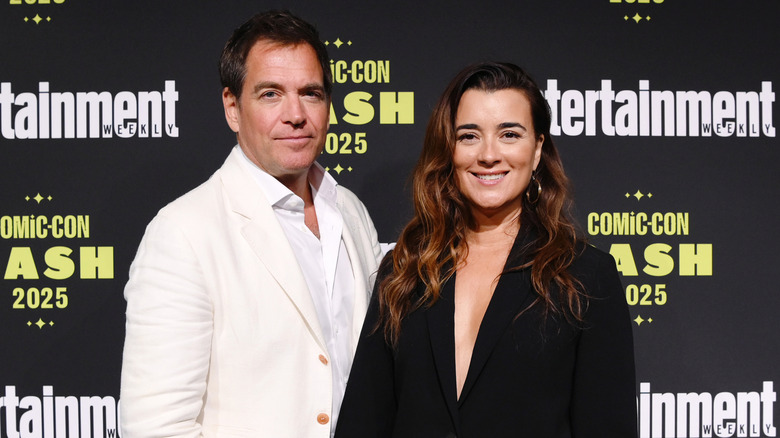 Michael Weatherly and Cote de Pablo at San Diego Comic Con 2025