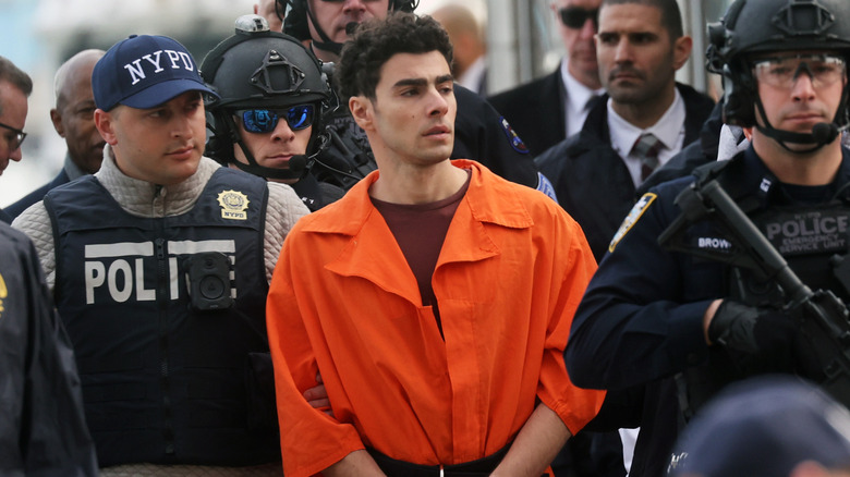 Luigi Mangione arriving in New York in December 2024