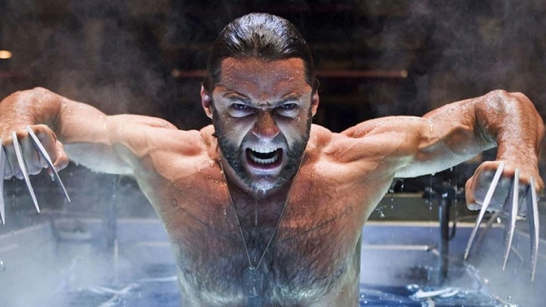 Logan, aka Wolverine, showing his claws