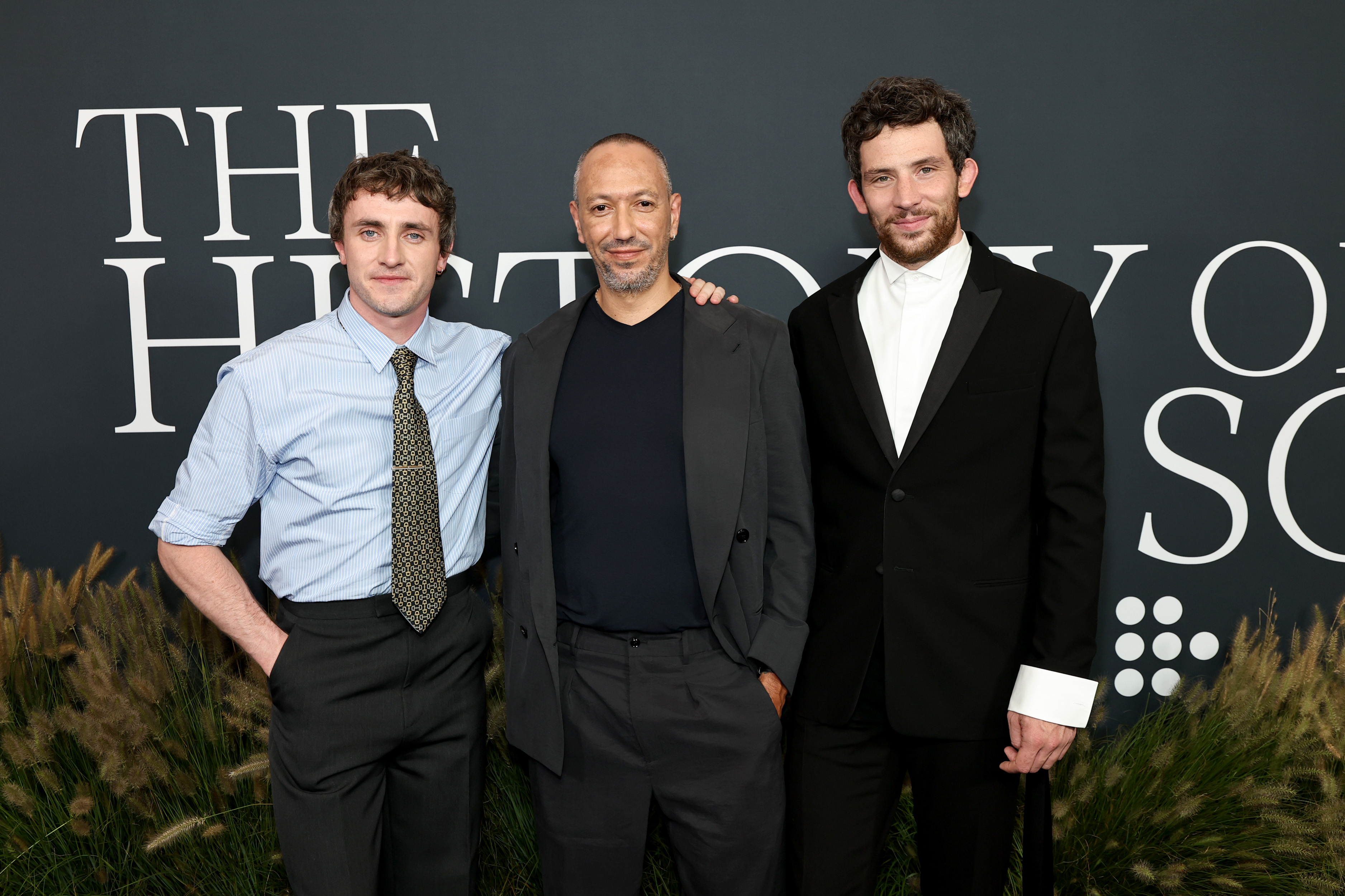 NEW YORK, NEW YORK - SEPTEMBER 02: (L-R) Paul Mescal, Oliver Hermanus and Josh O'Connor attend "The History Of Sound" New York Premiere at Walter Reade Theater on September 02, 2025 in New York City. (Photo by Jamie McCarthy/Getty Images)