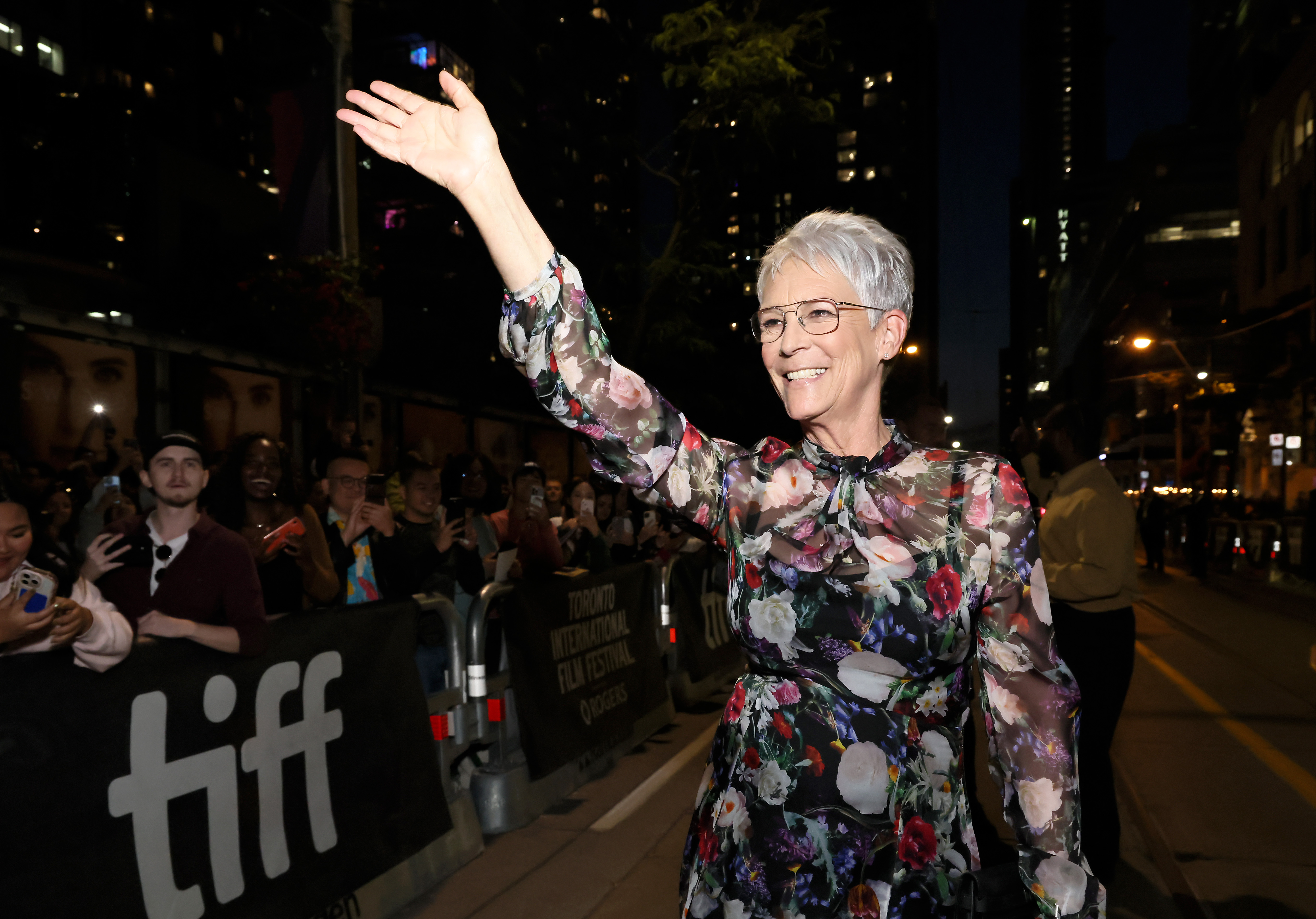TORONTO, ONTARIO - SEPTEMBER 05: Jamie Lee Curtis attends the premiere of "The Lost Bus" during the 2025 Toronto International Film Festival at Princess of Wales Theatre on September 05, 2025 in Toronto, Ontario. (Photo by Rodin Eckenroth/Getty Images)