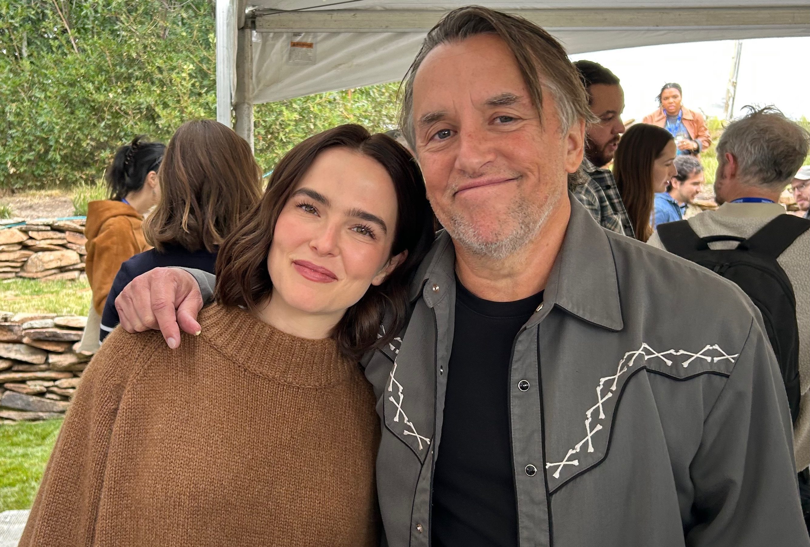 Zoey Deutch and Richard Linklater