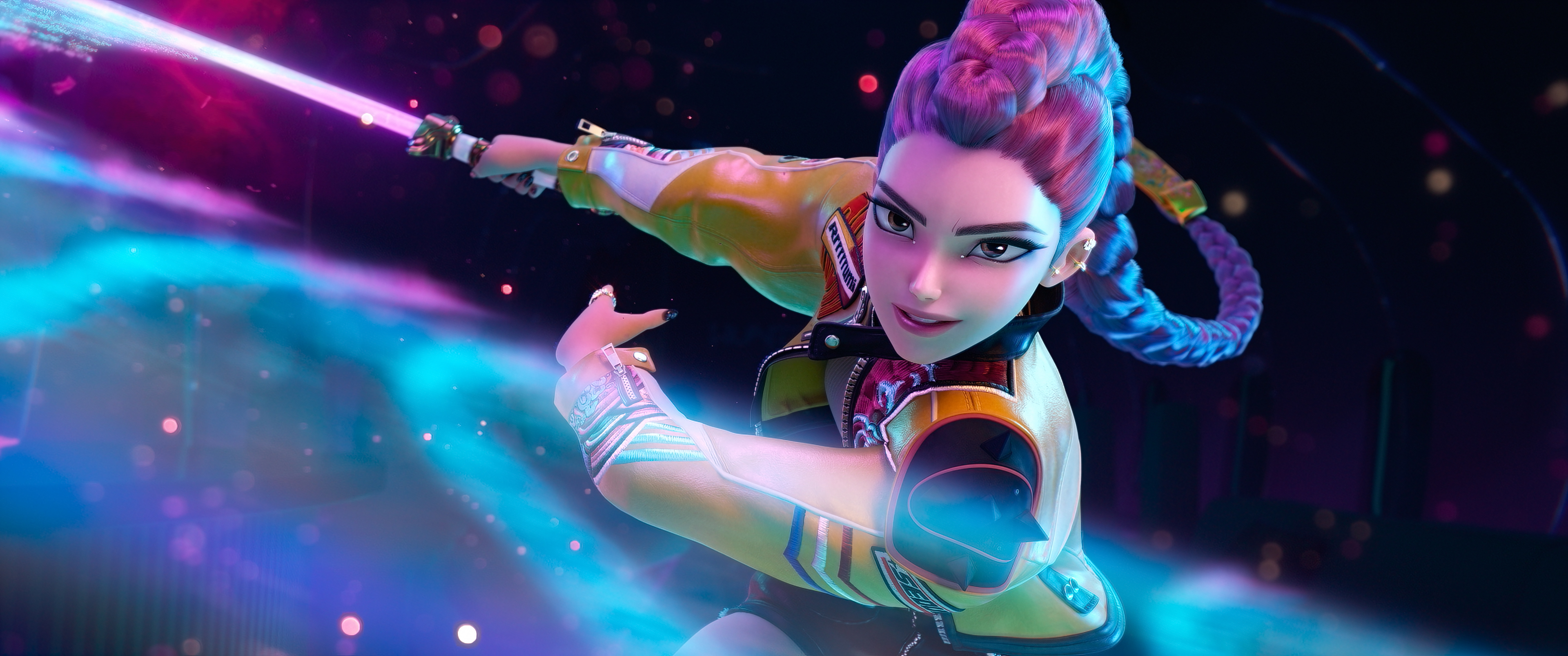 KPOP DEMON HUNTERS - When they aren't selling out stadiums, Kpop superstars Rumi, Mira and Zoey use their secret identities as badass demon hunters to protect their fans from an ever-present supernatural threat. Together, they must face their biggest enemy yet – an irresistible rival boy band of demons in disguise. ©2025 Netflix