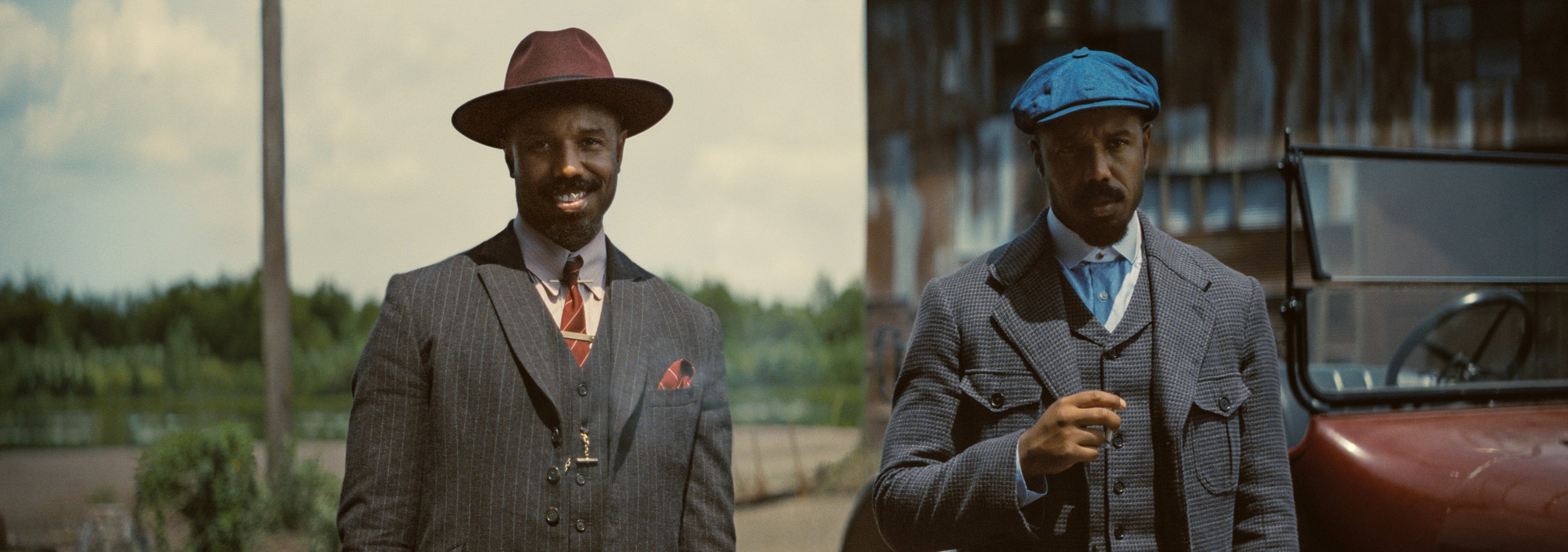 SINNERS, from left: Michael B. Jordan as Smoke, Michael B. Jordan as Stack, 2025. © Warner Bros. / courtesy Everett Collection