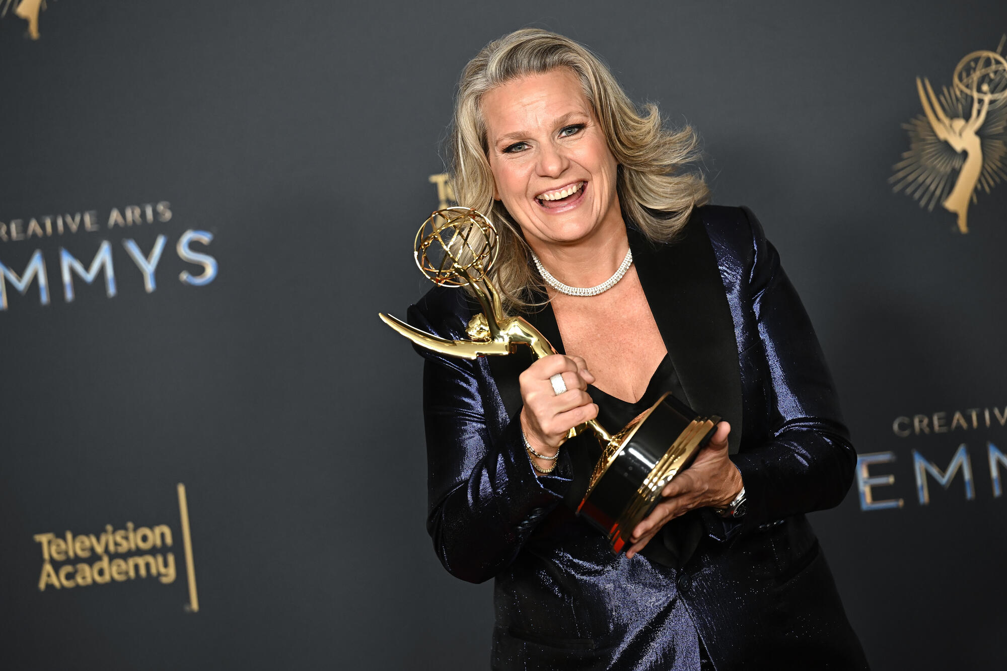 Liz Patrick winner of the Outstanding Directing for a Variety Special Award for "SNL50: The Anniversary Special" at the 2025 Creative Arts Emmy Awards held at Peacock Theater on September 07, 2025 in Los Angeles, California.