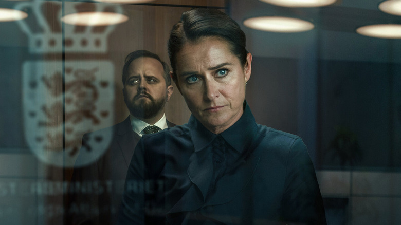 Birgitte tilts her head in Borgen