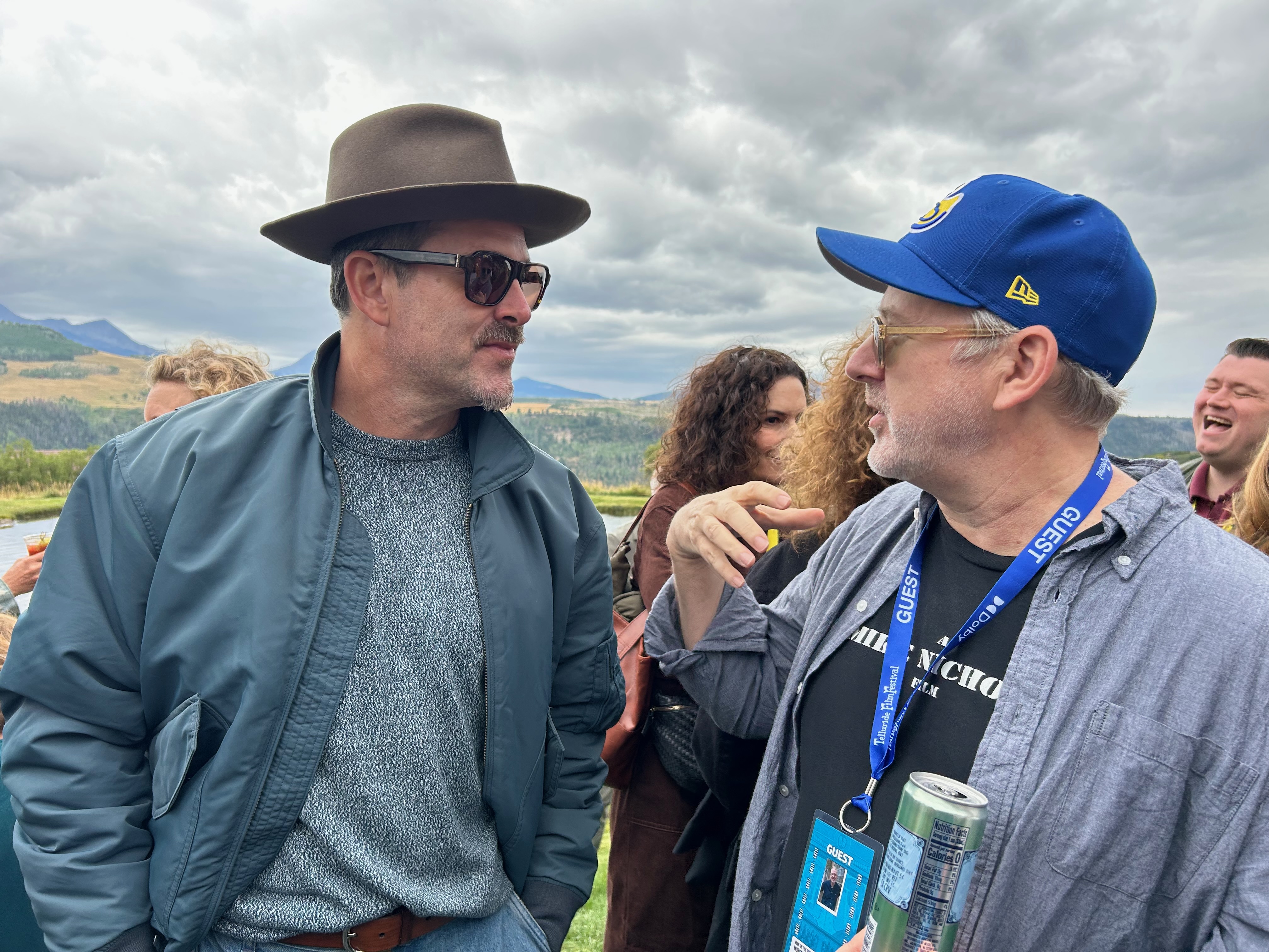 Directors Scott Cooper and Morgan Neville at Telluride.