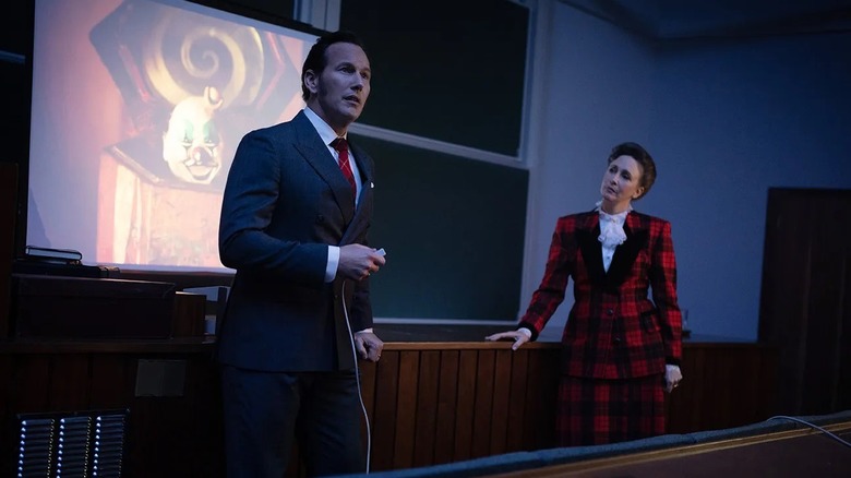 The Warrens give a lecture in "The Conjuring: Last Rites" (2025)