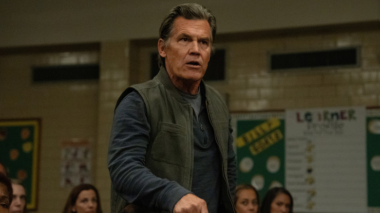 Archer Graff gets heated at school meeting in "Weapons" (2025)