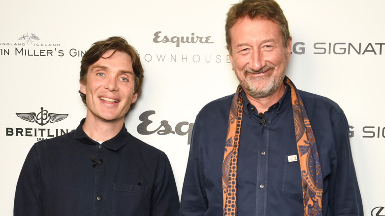 Cillian Murphy and Steven Knight attend an An Evening with Steven Knight and Cillian Murphy from Peaky Blinders at Esquire Townhouse with Dior (2017)