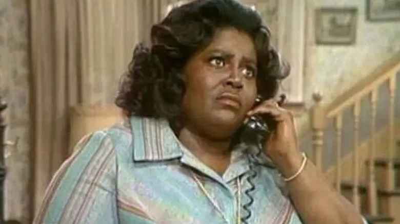 Mama Mabel talks on the phone in What's Happening