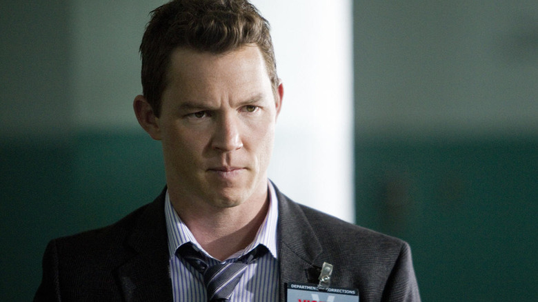 Sammy Bryant frowning in "Southland."